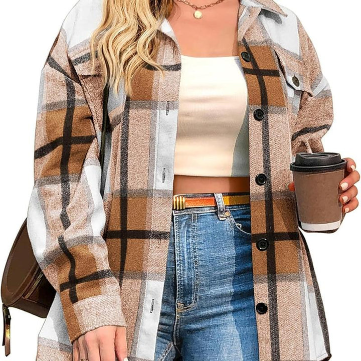 BRIGID™ - Stylish Plus-Size Shacket